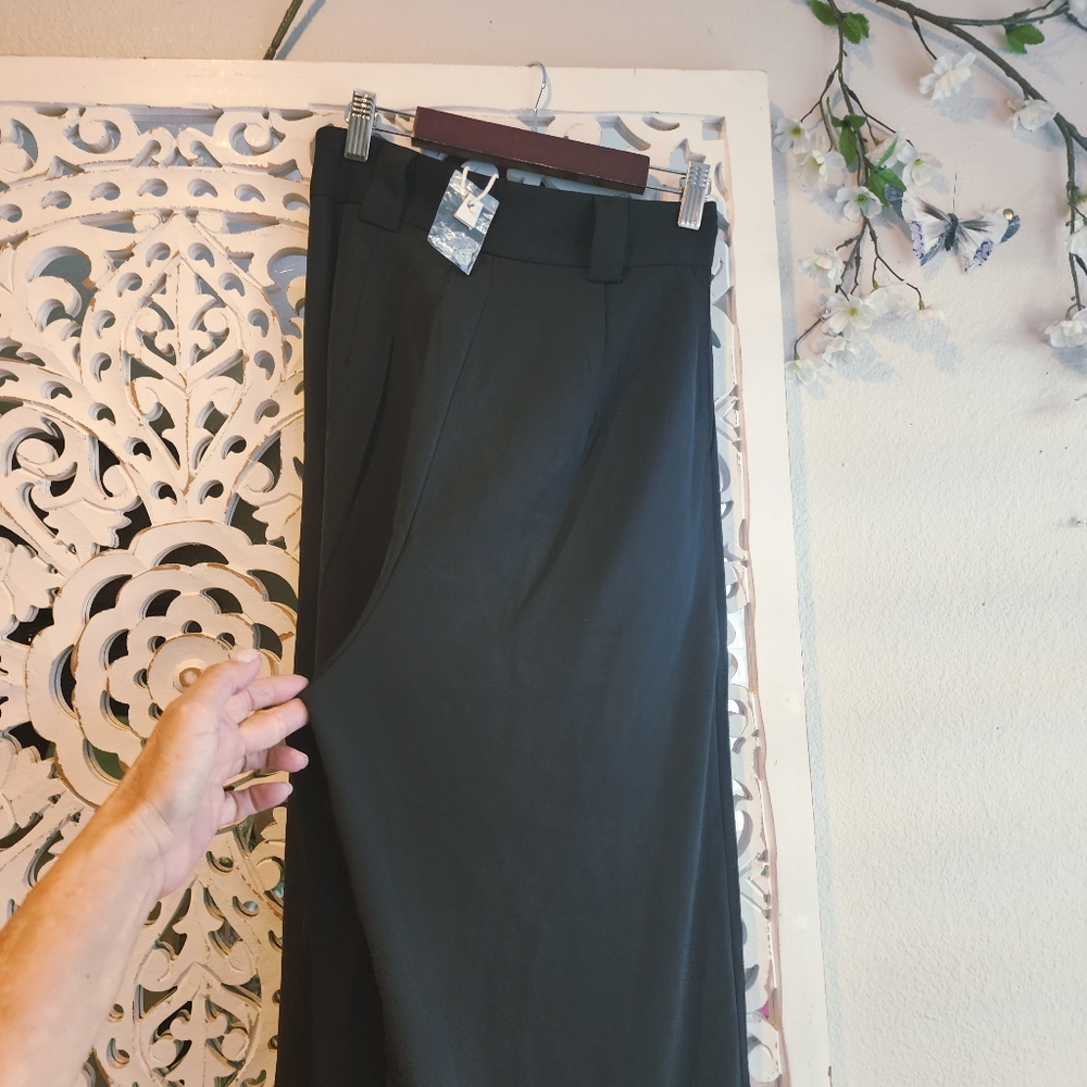 SELFIE LESLIE WIDE LEG PANTS SIDE POCKETS, FRONT ZIP NWT SZ XS - Picture 12 of 14